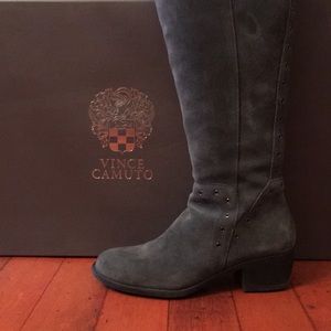 Vince Camuto wide calf over the knee suede boot